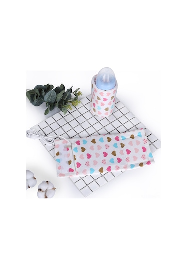 Neevoyu Usb İle Isıtılan Bebek Biberon Isı Torbası - 40 C Sabit Sıcaklık, Tüm Biberonlar İçin Uyumlu, Taşınabilir Isı Sağlayıcı