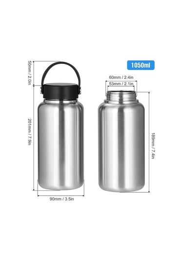 Novahub Paslanmaz Çelik Spor Su Matarası - Bpa İçermez, Kokusuz Ve Dayanıklı, Kolay Doldurma Ve Temizleme Çok Renkli Çok Renkli