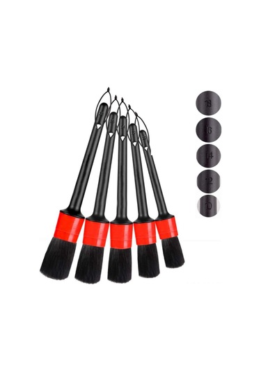 Vkemall 11 Parçalı Araç Temizlik Fırça Seti - Deri, Jant Ve Klima Temizliği İçin Profesyonel Fırçalar