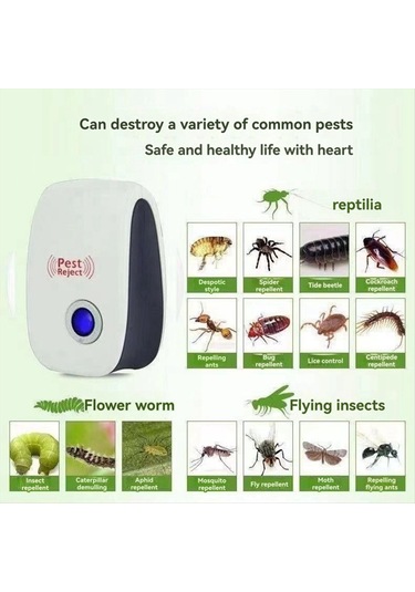 Xurunkeji Ultrasonik Dalga Sivrisinek Kovucu Fare Kovucu Ev Gece Lambası Elektronik Cihaz Sivrisinek Kovucu Ab Fişi