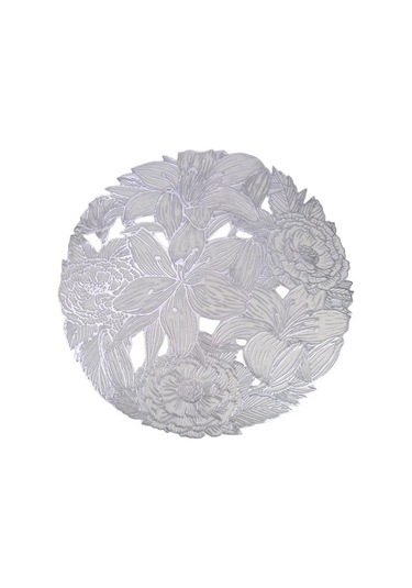 Digithome Acar 6 Lı Amerikan Servisi Supla Yuvarlak Gümüş 38 Cm Acr-283 C320.033 Gümüş