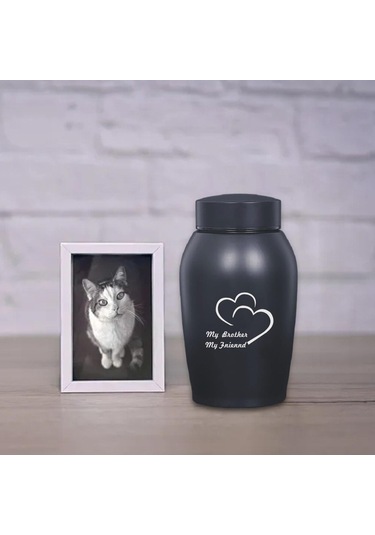 Homyl Pet Urn Saklama Kabı Tavşan Köpekler Kediler Stil-a Altın