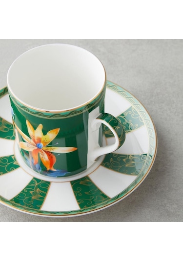 Bk Gift Emberlyn New Bone China 4 Parça 2 Kişilik Kahve Fincan Takımı 90 Ml Yeşil Şık Sunum Fincan Seti Kobitmeyencom36718 Bk Gift Diğer