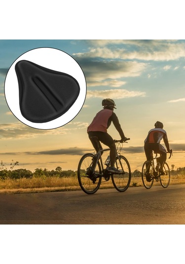 Neevoyu Yumuşak Silikon Bisiklet Selesi - Rahat Ve Konforlu Geniş Koltuk Kılıfı Çok Renkli