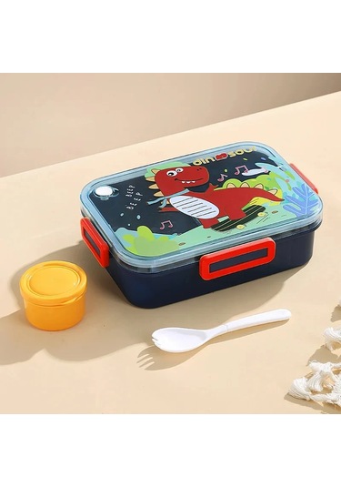 Çocuklar İçin Sevimli Öğle Yemeği Kutusu A-2 Çok Renkli