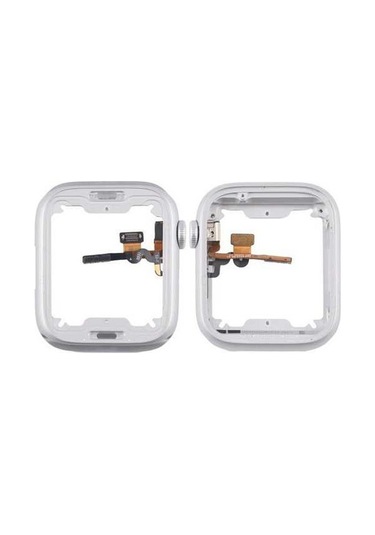 Tongxida 45mm Alüminyum Serisi 8/9 iOs Uyumlu Watch Çerçeve Taç Döndürme Flex Kablo Gümüş