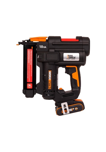 Worx WX844 20 V/2.0 AH Li-İon 16-40 MM Şarjlı Zımba Makinesi + 2700 Adet Yedek Zımba