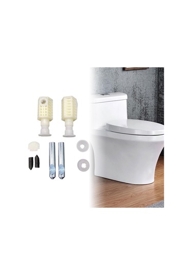 Suntek Klozet Oturağı Vidası 400kg Yük Kapasitesi Donanımı Uzatılmış Yan Montajlı