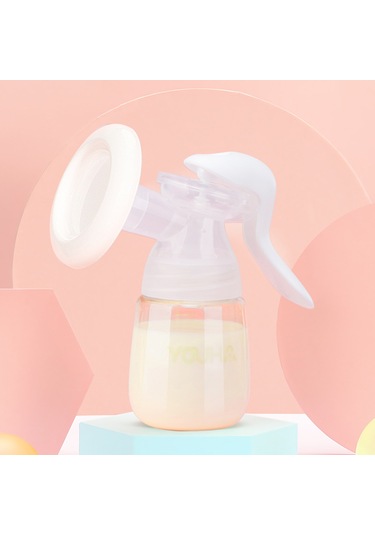 Moveevo Youha Manuel Göğüs Pompası 7oz/ 210ml Şişe Kapağı Ve Emzik Geniş Ağızlı Şişe Bpa İçermez Güvenli Malzeme Hafif Süt
