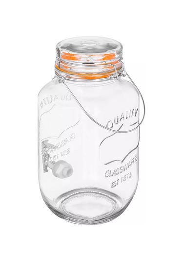 Elan Gallery Soğuk İçecekler İçin Musluklu Limonata Şişesi, 3,78 Lt 220434974 Beyaz