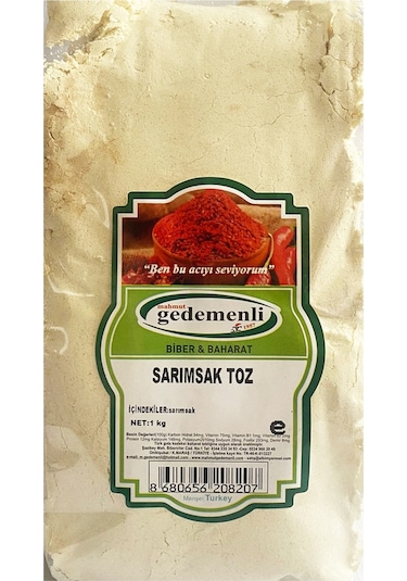Mahmut Gedemenli Toz Sarımsak 1 KG