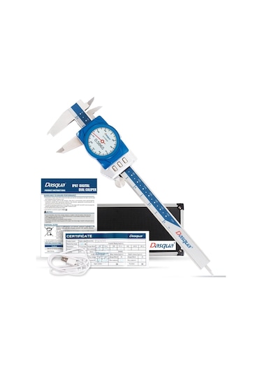 Dasqua 3004-0005 Dijital Ekranlı Saatli Kumpas 0-150mm