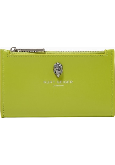 Kurt Geiger Bond Bifold Deri Cüzdan Yeşil