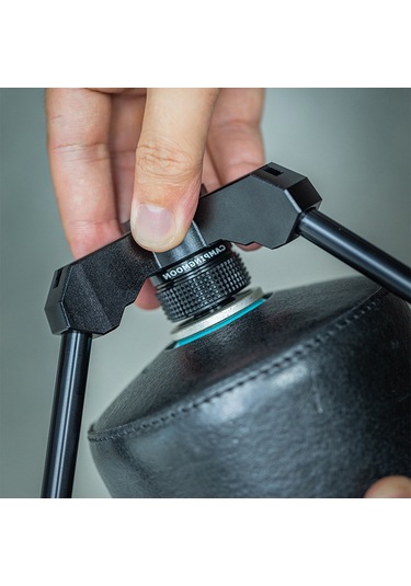 Dofolink Kamp İçin Siyah Alüminyum Tüpüstü Ocak Yüksekliği Artırıcı Adaptör - Hafif, Taşınabilir, Çeşitli Dış Ortamlarda Uygun Siyah