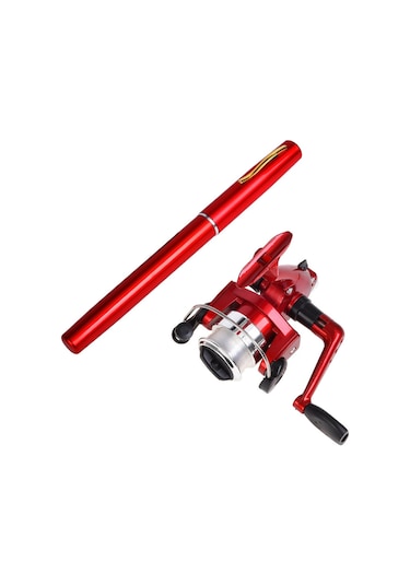 Dianziye Bjl2-w-b Taşınabilir Mini Olta Seti, 1.0m Uzunluk, Kırmızı Renk, Balıkçılık Tutkunları İçin İdeal