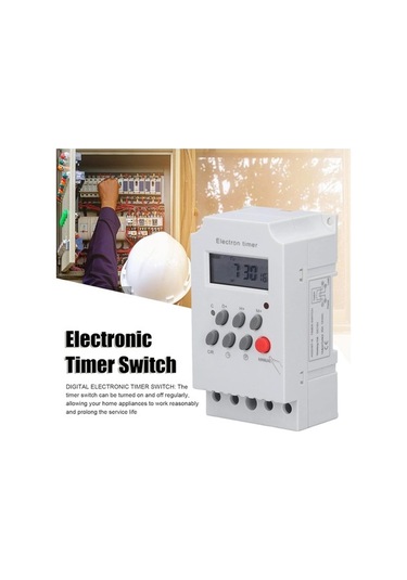 Pazly 220v 25a Mikrobilgisayar Zamanlayıcı, Plastik Kasa, 1-168 Saat, Akıllı Enerji Tasarruflu Zamanlayıcı