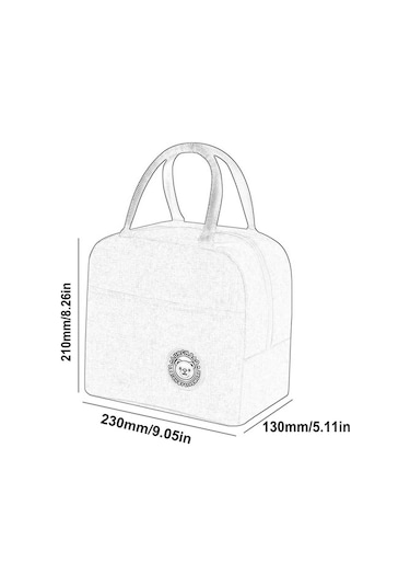 Yeni Taşınabilir Termal Yalıtımlı Öğle Yemeği Kutusu Soğutucu Çantası - Stokta Çok Renkli