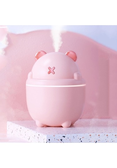 Dancemonkey Mj013 Usb Mini Hava Nemlendirici Ev Masaüstü Araba Aroma Difüzör Pembe, Hızlı Nemlendirme