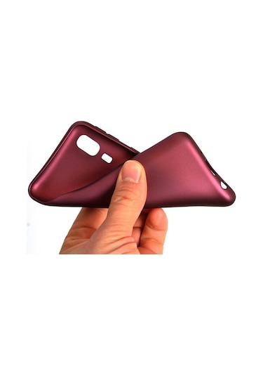 Noktaks - Samsung Galaxy Uyumlu A2 Core - Kılıf Mat Renkli Esnek Premier Silikon Kapak - Gold