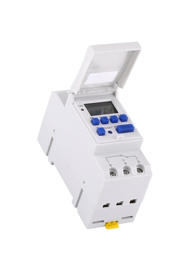 Mufunye Günlük/haftalık Programlı Sayısal Zaman Açma-kapama Anahtarı Thc15a 24v , 16 Açma-kapama, Dakika Hassasiyeti, Lcd Ekranlı, Endüstriyel Kullanim