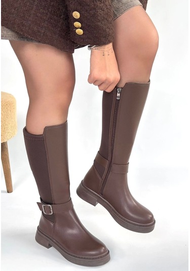 Biçomi Zinda Kahverengi Cilt Çizme Çok Renkli