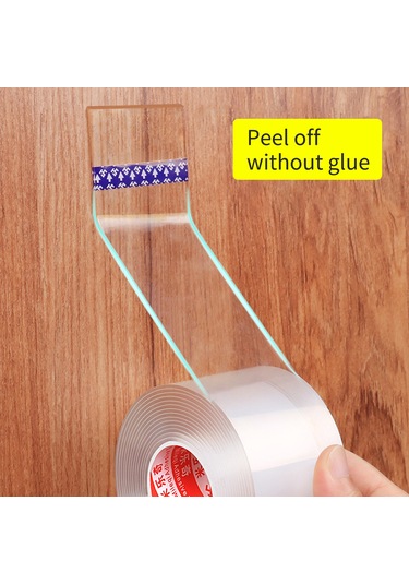 Dofolink 1.5mm Kalınlıkta Yıkama Uygun Sıfır Izgara Araçlı İki Yönlü Nano Bant 3cm X 5m 1 Adet 1