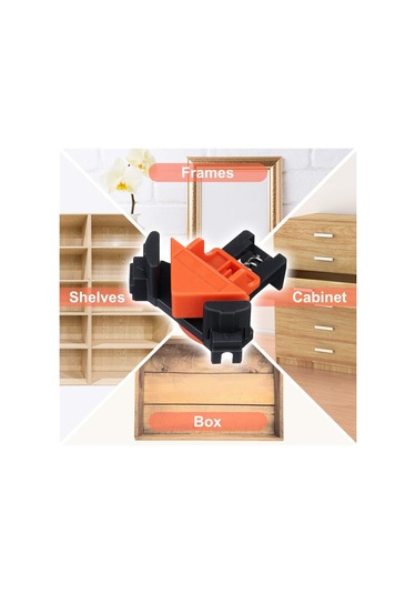 Sones 4 Adet/takım 90 Derece Ağaç İşleme Dik Açı Klipsi Opp Torba