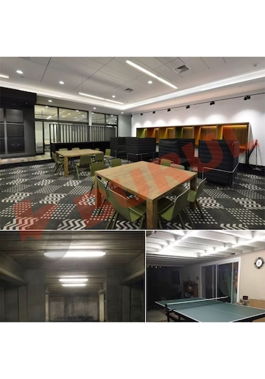 Sb-6529 90 Cm Beyaz Led Bant Armatür Floresan Aç Kapa Butonlu Ve Fişli