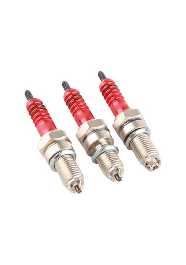 Konesam 3 Adet Kırmızı Üç Elektrotlu Motor İğnesi - Cg 125-200cc, Cf250 İçin Yüksek Performans, Yakıt Verimliliği Ve Emisyon Azaltma