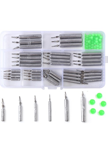 Moveevo 85 Parça Liyak Lead Seti: Dayanıklı Yumuşak Yem, Engellere Takılmaz Kanca Ve Çeşitli Balık Avı Erişimi - T0187