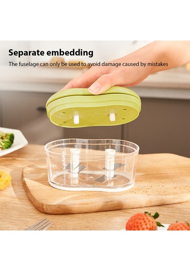 Teltree Pratik Mutfak Yardımcısı: Manuel Sarımsak Doğrayıcı Ve Sebze Kesici Gri