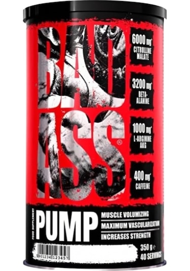Bad Ass Pump Pre-workout Portakal Mango 350 Gr 40 Servis