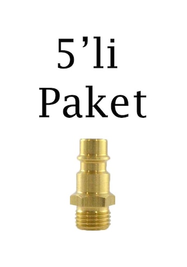 Brio Hava Hortum Erkek Uç 1/4 5'li Paket