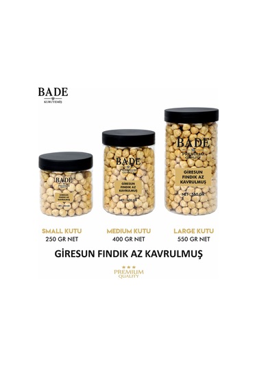 Tek Kavrulmuş Fındık Giresun Jumbo İri Boy 250 Gr. 250 G