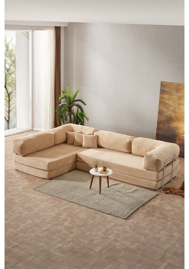 Legom Petek Aktivite Koltuğu Yatak Olabilen Çok Amaçlı Kanepe L Koltuk Bej Bej