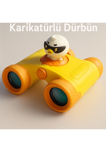 L 8x25 Yüksek Çözünürlüklü Optik Lens Karikatür Karakter Dürbün