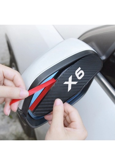Flybuy Yumuşak Yağmur X6-bmw X6 X5 Şekillendirici Kauçuk Kaş İçin G06 G05 F16 F15 E72 E71 E70 E53 Dış Dikiz Çift Aynası Aksesuarları 2008-2023 1 Ni