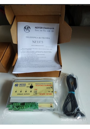 Nefer Nf3373 - 3 Röle - Gsm - Uzaktan Pompa Vana Kapı Kontrol