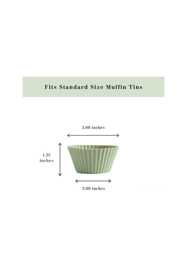 Kangvka 24 Adet Fda Onaylı Silikon Muffin Kuvveti - Yemek Dereceli, Porselensiz, Mikrodalga Uyumlu, Yeniden Kullanılabilir Fırın Kapsülleri Diğer