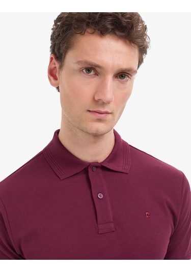 Pierre Cardin Erkek Bordo Tişört Basic 50321128-vr014