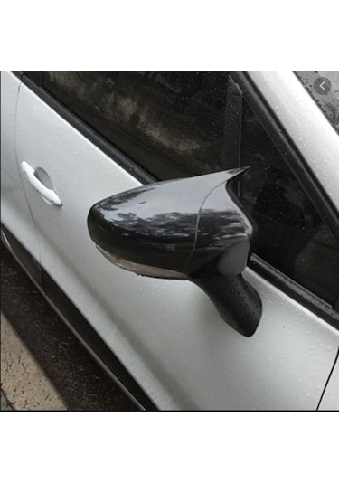 Renault Clıo 4 2012 - 2019 Yarasa Batman Ayna Kapağı Parlak  Siyah
