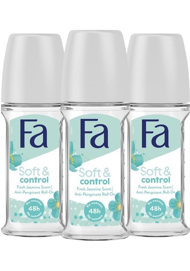 Fa Soft&Control Roll-On Deodorant 50 ML x 3
