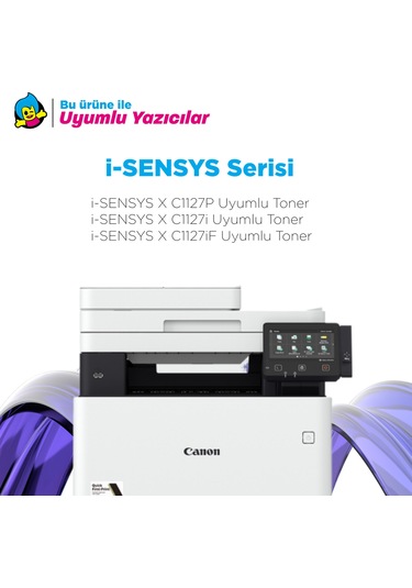 Canon T09 Uyumlu, Toner Takımı - Çipsiz / Canon İ-sensys X C1127p / C1127i / C1127if