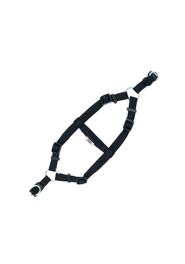 Doggie Konfor Ronin Dokuma Göğüs Tasması Siyah 1.5 x 35-40 CM Siyah