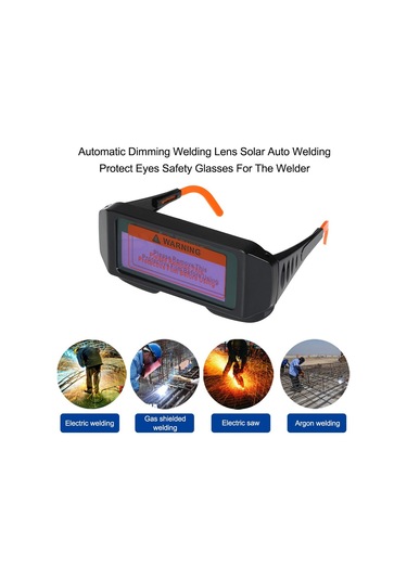 Jokmae Otomatik Kararma Kaynak Lensli Güneş Enerjili Göz Koruma Gözlükleri - Kaynakçı Tipi