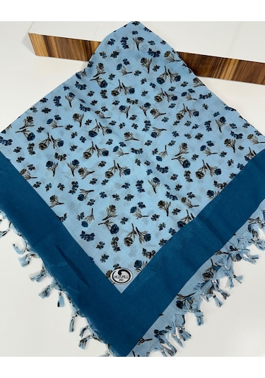 Sökme Boncuklu Pamuk Yazma - 05647 İndigo