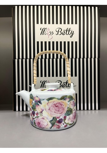 Rose Deluxe Hasır Saplı Demlik Çok Renkli