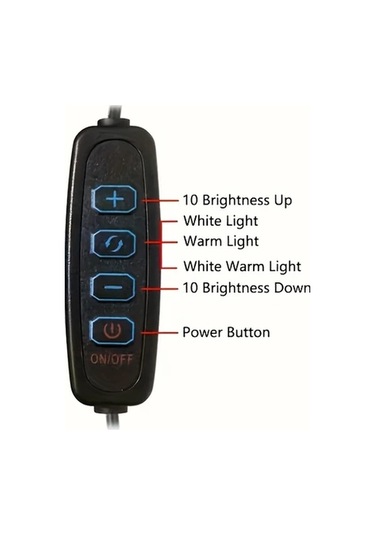 Boatshop1 Esnek Usb Led Klipsli Masa Lambası Simli 3 Mod 10 Parlaklık Ayarlanabilir Boyun Kelepçe Siyah Mat Metal Uzay Tasarımı Ev Ofis Simli
