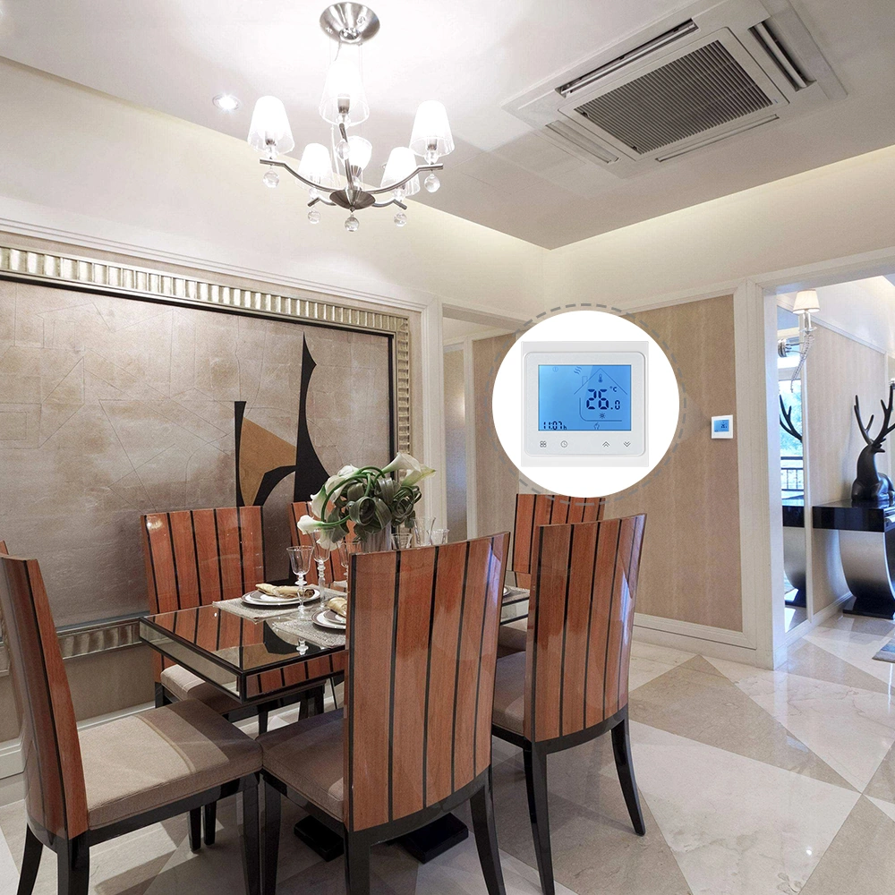 Geeksen Beyaz Bht-002gc Gaz Kazan Isıtma Termostati - Kolay Kurulumlu, Lcd Ekranlı, Enerji Tasarruflu Sıcaklık Kontrol Cihazı