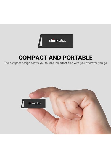 Vkemall Lenovo Thinkplus Mu231 Usb3.0 16gb Usb Bellek, Çinko Alyüminyum Kasa, Şok Ve Zıplama Dayanıklı, Hızlı Veri Transferi, Taşınabilir Tasarım